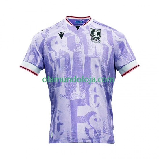 Camisola Sheffield Wednesday Homem Equipamento Segundo 2025-2026 Manga Curta